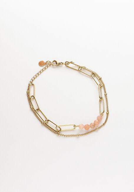Bruine NOTRE-V Armbanden ARMBAND DUBBEL CHAIN - large