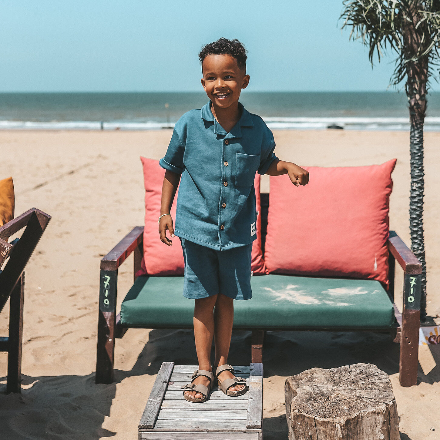 YOUR WISHES Jongens Broeken Stagger Shorts Donkerblauw