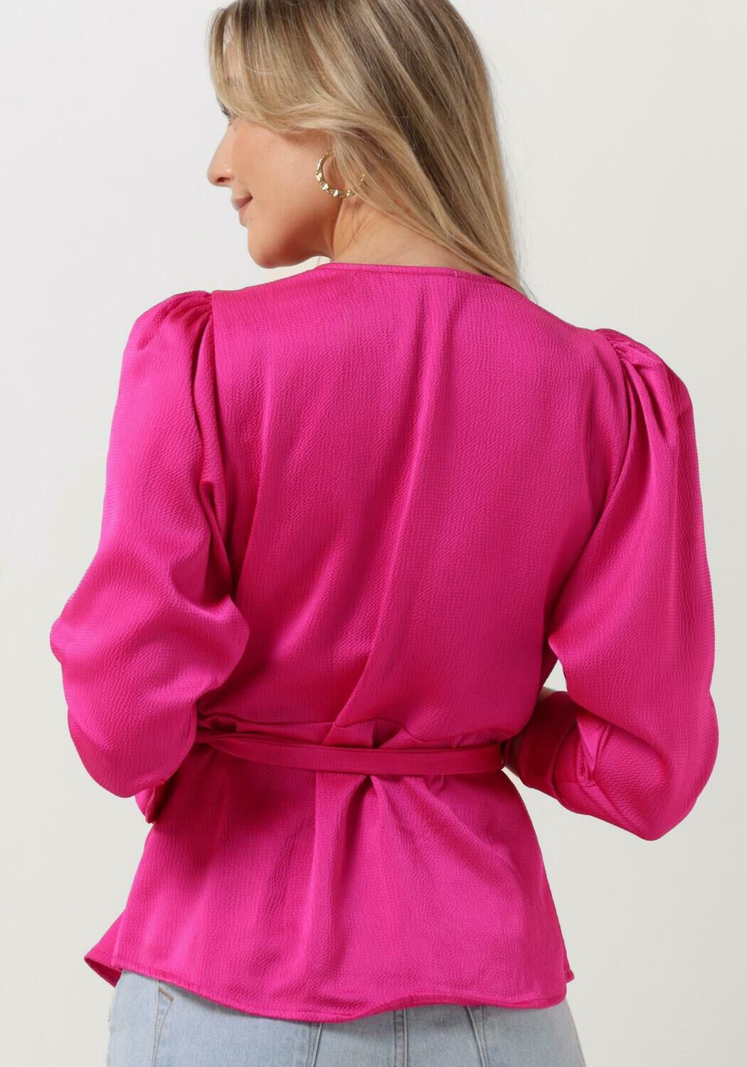 fuchsia co couture blouse mira wrap blouse