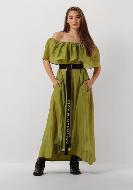 Groene COPENHAGEN MUSE Midi jurk CMMOLLY-DRESS - large