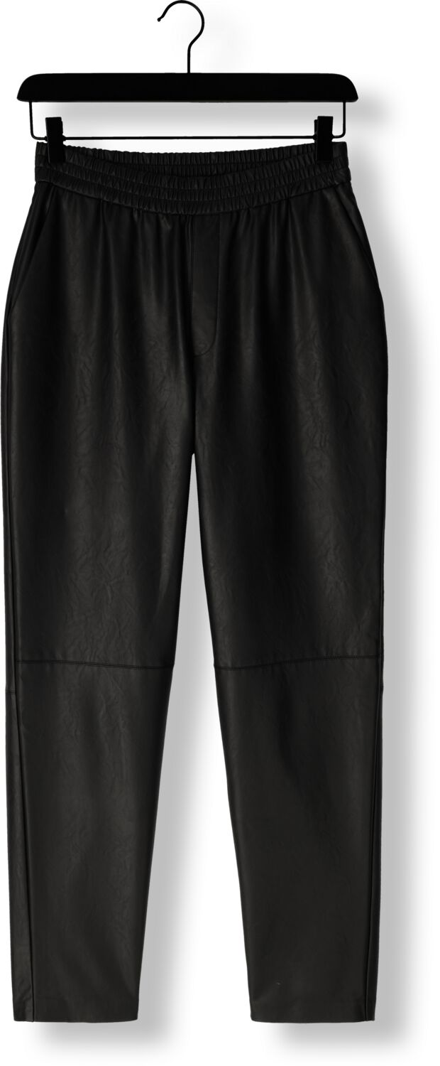 DANTE6 Dames Broeken Geza Faux Leather Chino Zwart