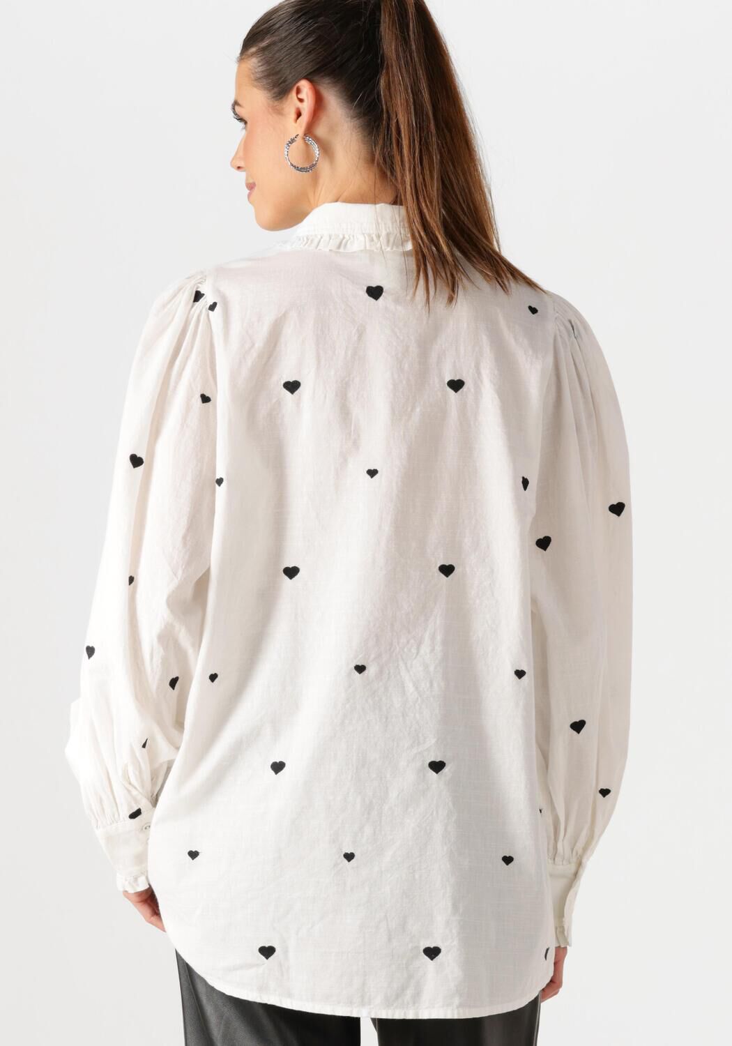 Y.A.S. Dames Blouses Yasheart Ls Long Shirt Wit