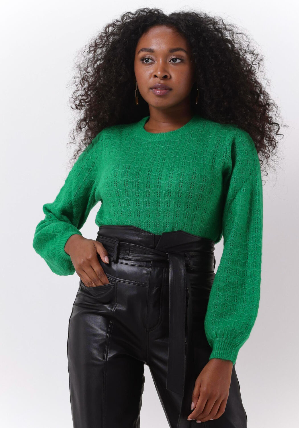 Groene shop pullover dames