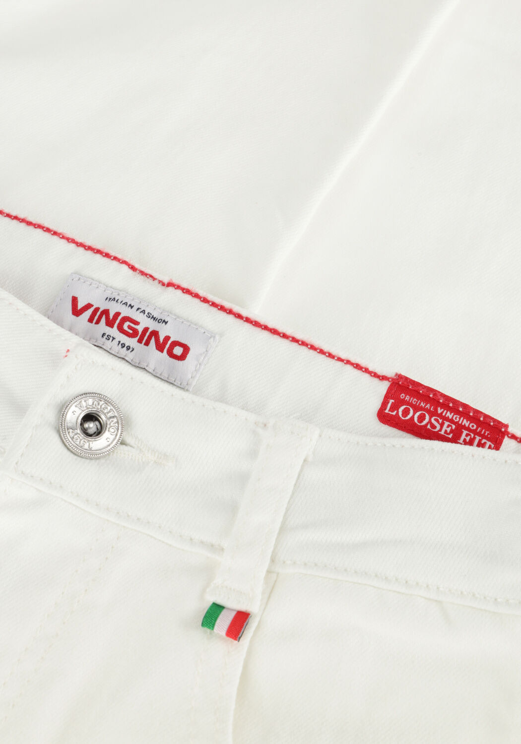 VINGINO Jongens Jeans Castiano Wit