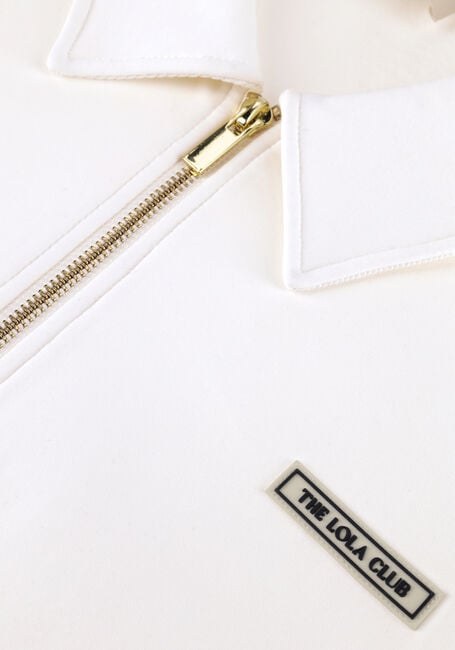 Gebroken wit THE LOLA CLUB Vest MILLIE ZIP THROUGH - large