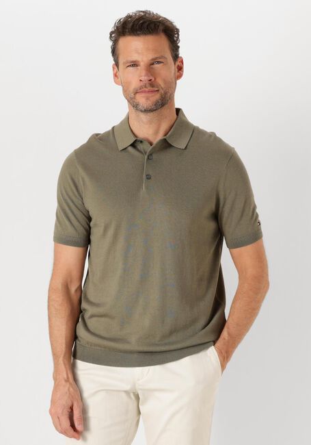 Olijf TOMMY HILFIGER Polo DC COTTON LYOCELL POLO - large