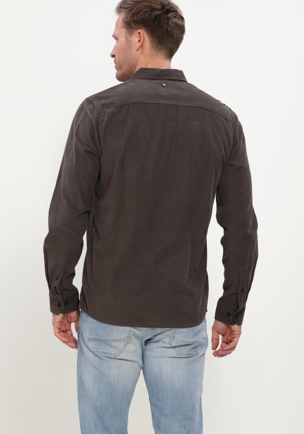 Antraciet PME LEGEND Casual overhemd LONG SLEEVE SHIRT FINE - large