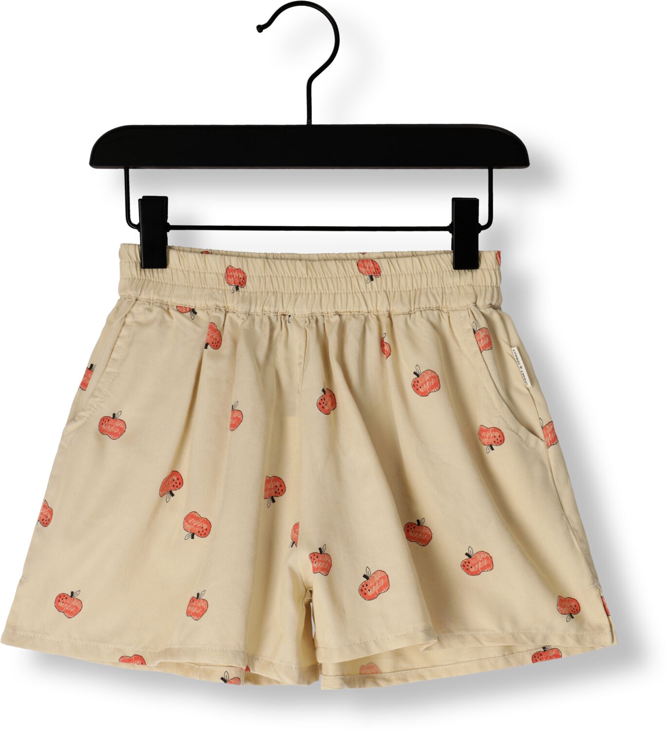Sproet & Sprout Meisjes Broeken Loose Shorts Apple Print Beige