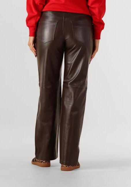 Bruine ROUGE EDIT Lange broeken ROUCAMDEN RW S/F LEATHER TROUSERS - large