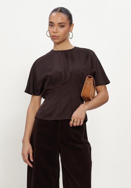 Bruine MSCH COPENHAGEN Top MSCHALFA SS TOP - large