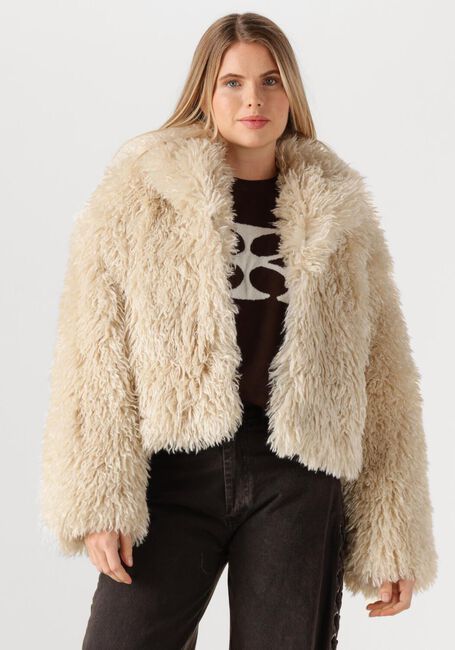 Beige SECOND FEMALE Teddy jas OPHIE JACKET - large