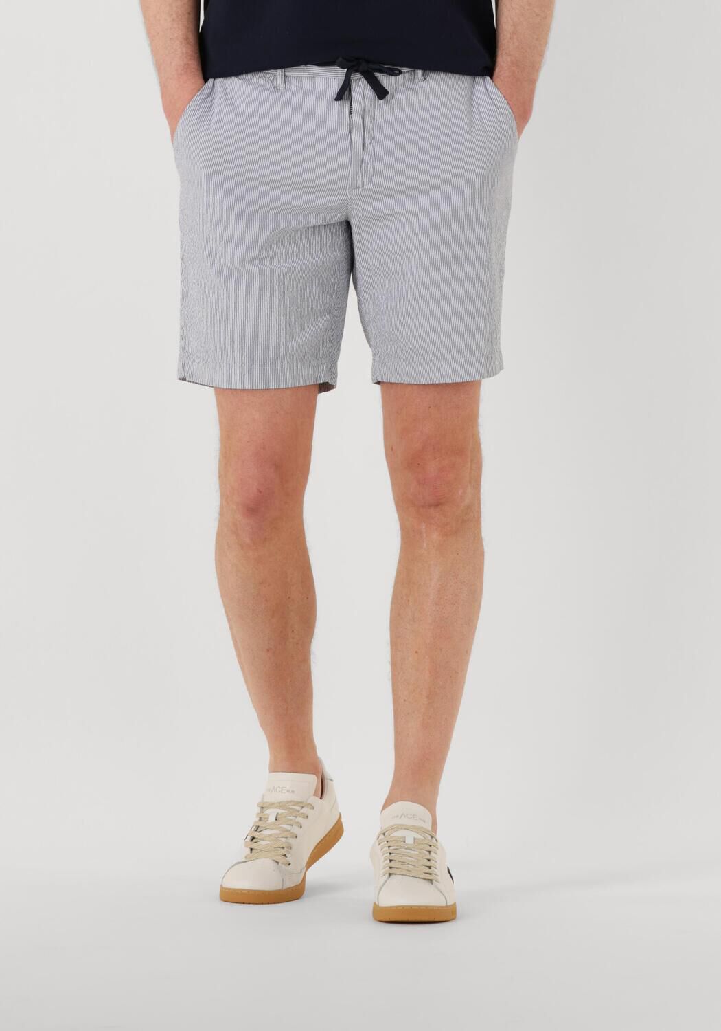 DSTREZZED Heren Broeken Lancaster Stripe Shorts Blauw