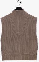 Taupe CO'COUTURE Spencer ROW ZIP VEST KNIT