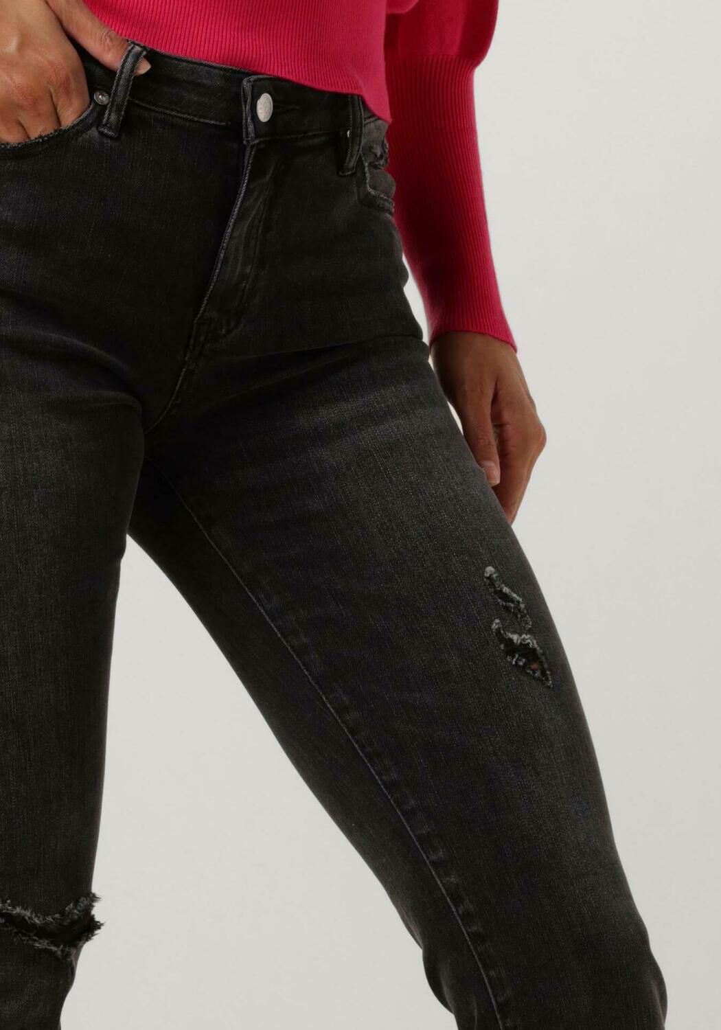 JANICE Dames Jeans Mom Jeans Cooper Destroyed Grijs