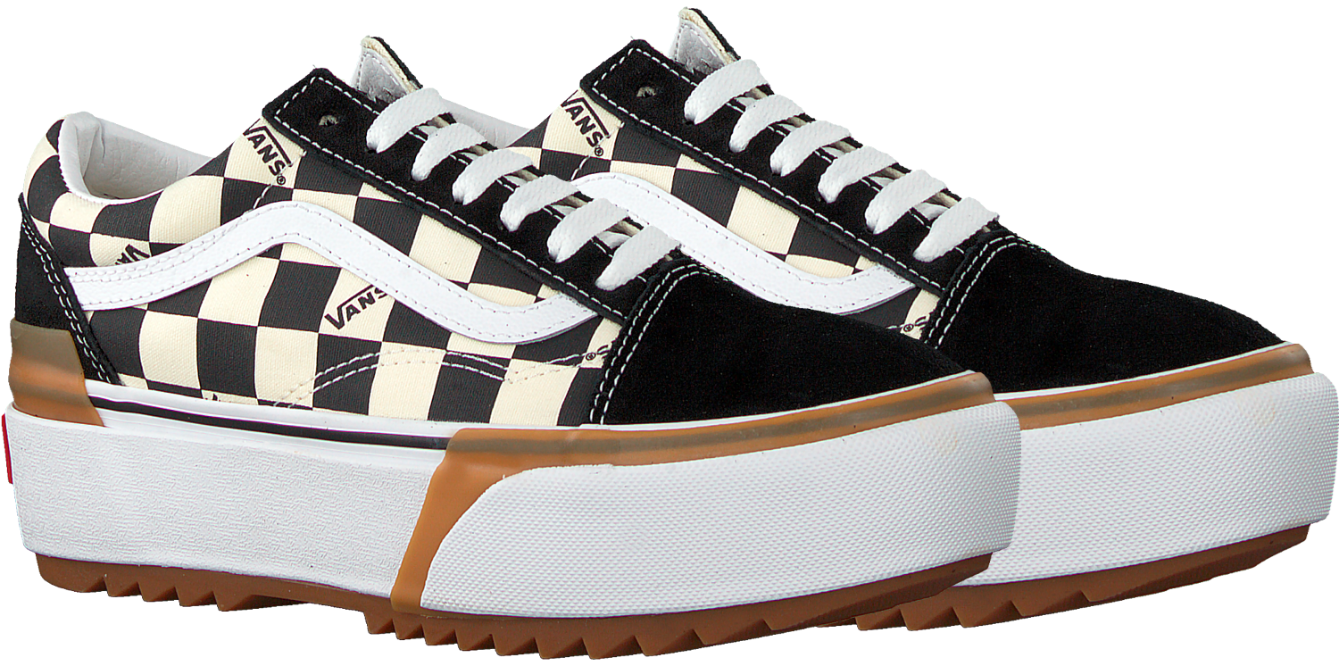 checkerboard old skool stacked schoenen