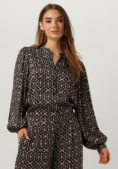 Zwarte BY-BAR Blouses RIKKI LS FLASH BLOUSE - large