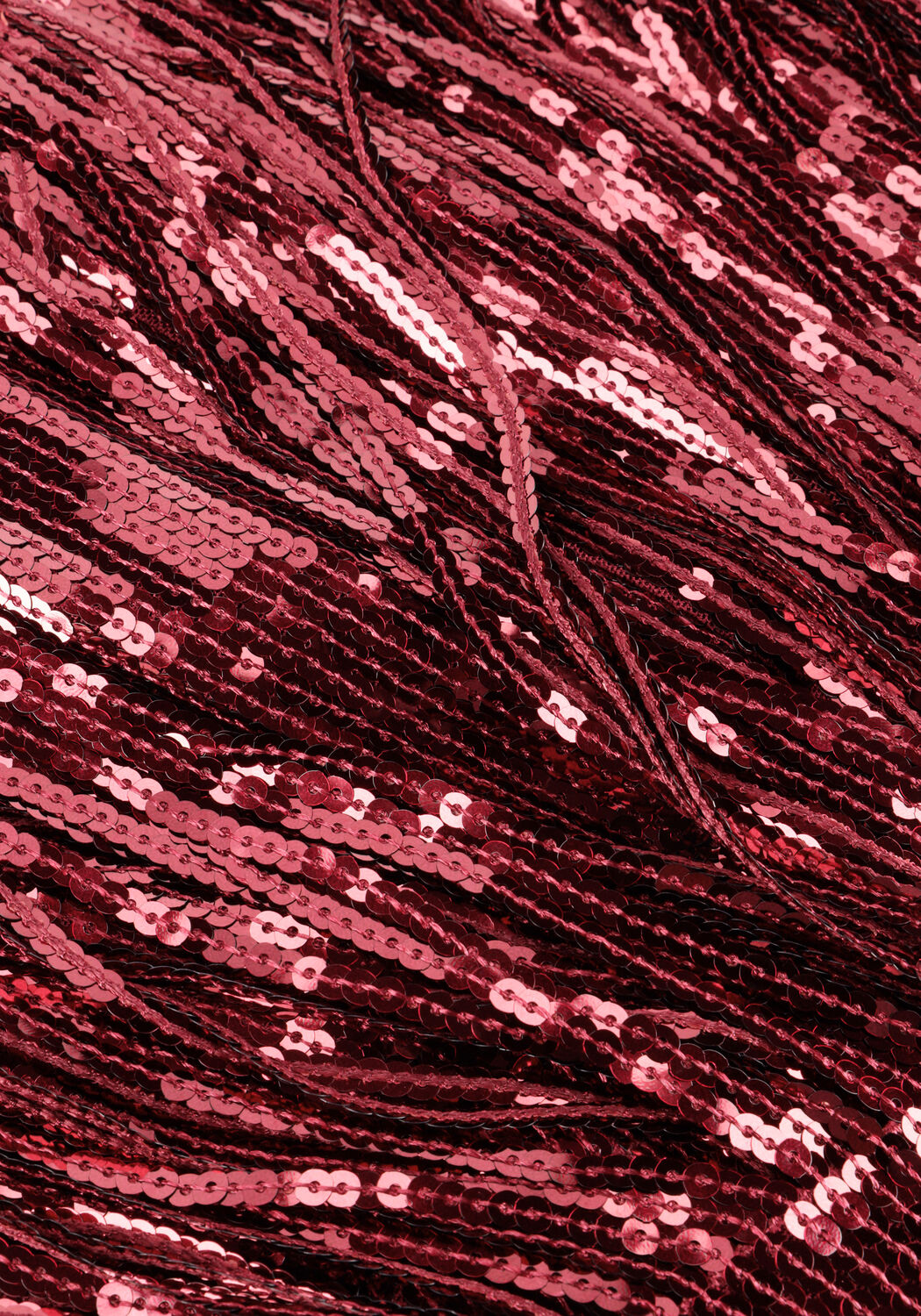 Bordeaux Y.A.S. Maxi jurk YASTIO LS SEQUIN DRESS - large