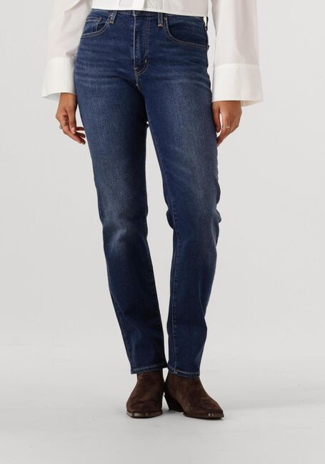 Donkerblauwe LEVI'S Straight leg jeans 724 HIGH RISE STRAIGHT CHELSEA CARBON GLOW - large