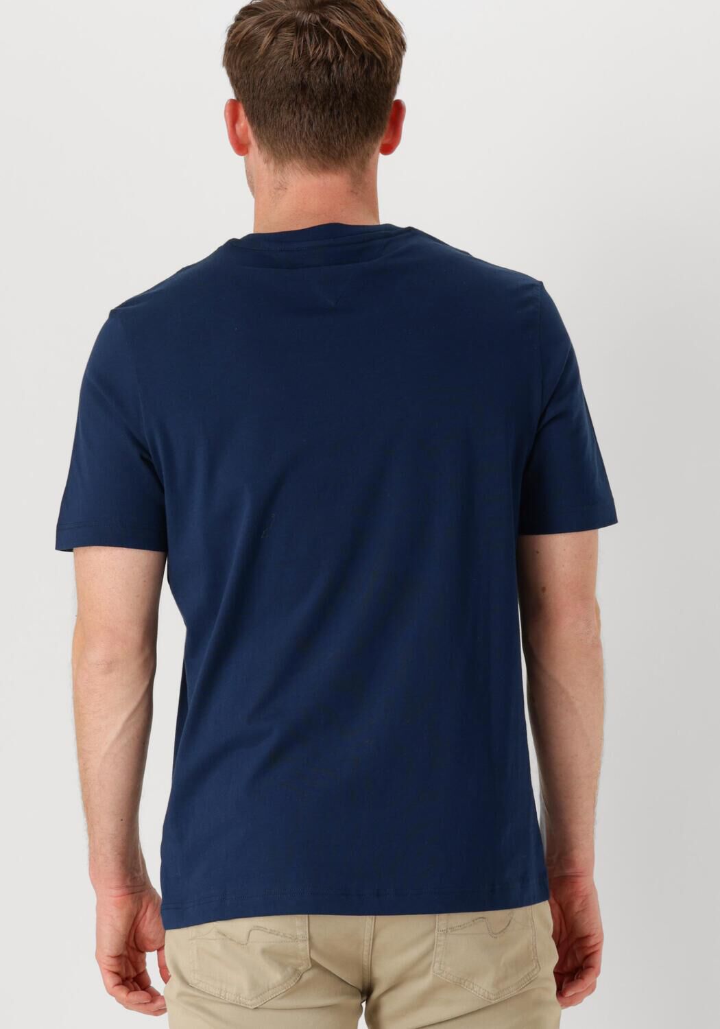 TOMMY HILFIGER Heren Polo's & T-shirts Monotype Printed Label Tee Blauw