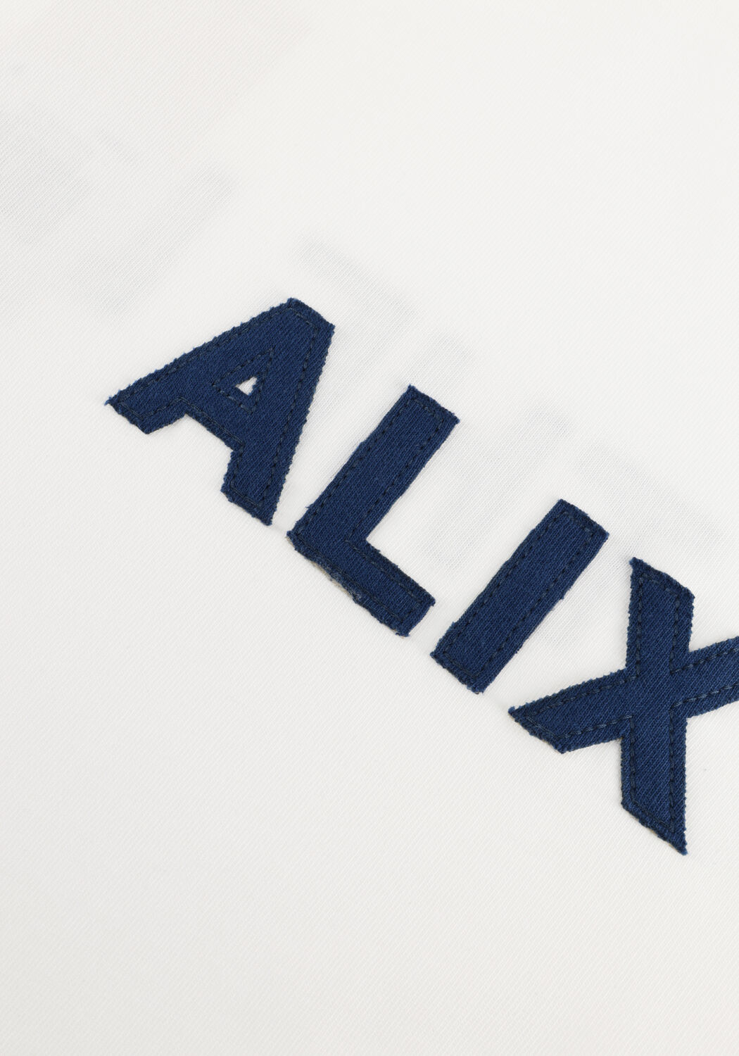 Witte ALIX THE LABEL T-shirt LADIES KNITTED PATCH LONGSLEEVE T-SHIRT - large