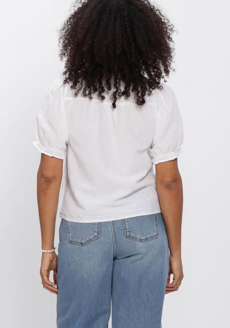 Witte NEO NOIR Top ODESA LINEN BLOUSE - large