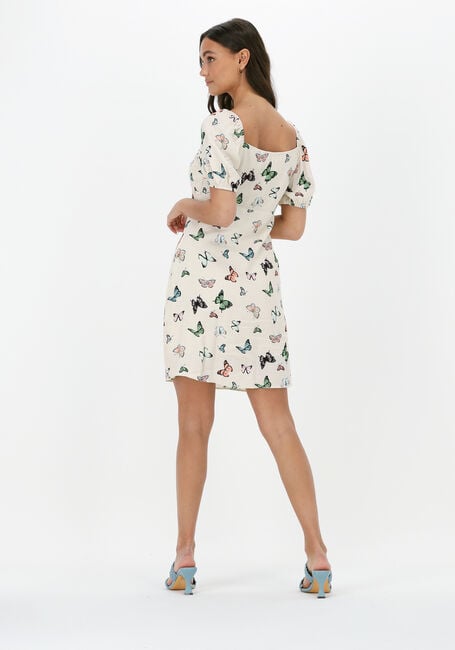 Creme NA-KD Mini jurk FRONT ROUCHING MINI DRESS - large