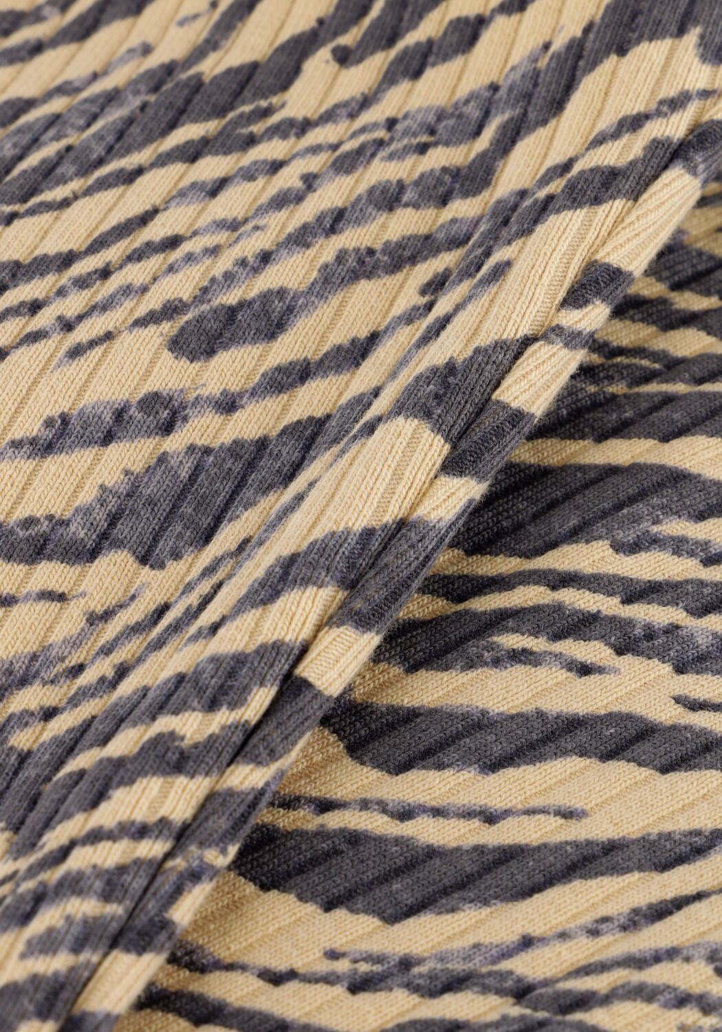DAILY7 Meisjes Broeken Zebra Rib Pants Beige