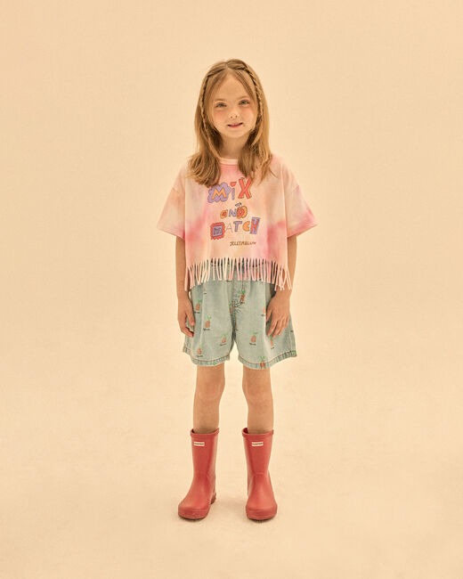 Multi Jelly Mallow T-shirt MIX+MATCH TIEDYE T-SHIRT - large
