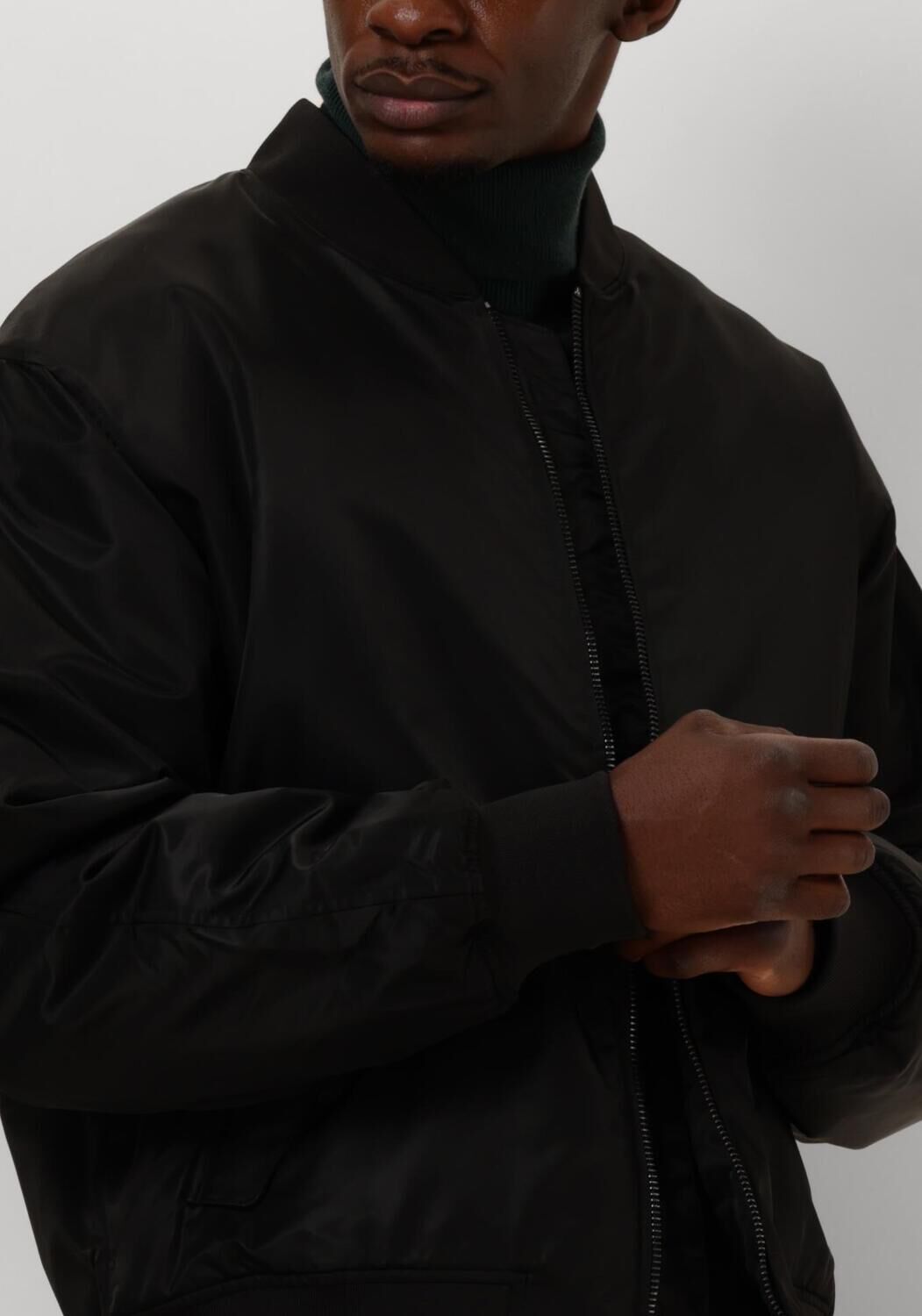 CALVIN KLEIN Heren Jassen Ls Nylon Padded Hero Bomber Zwart