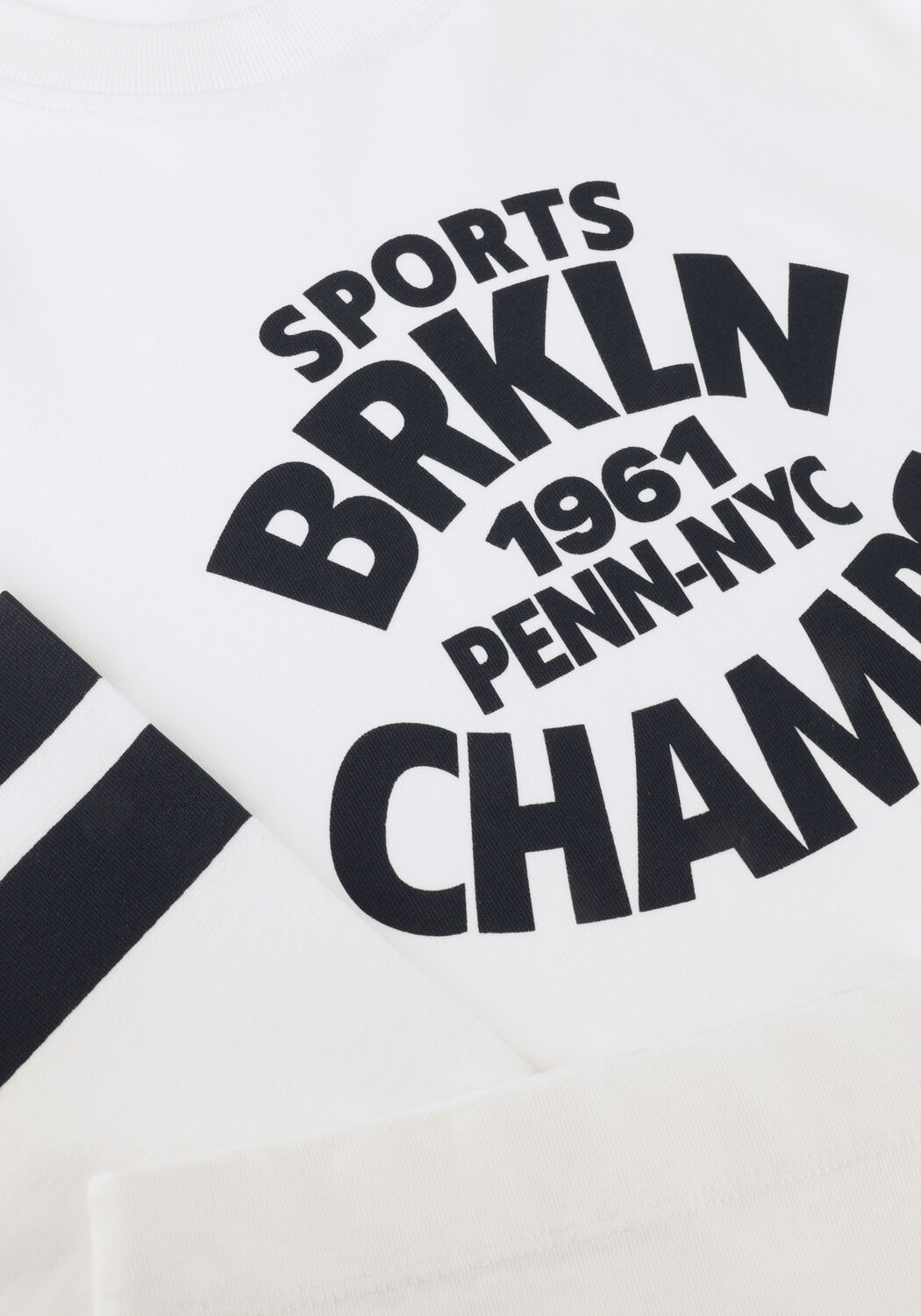 Witte PENN & INK Trui LONGSLEEVE PRINT - large