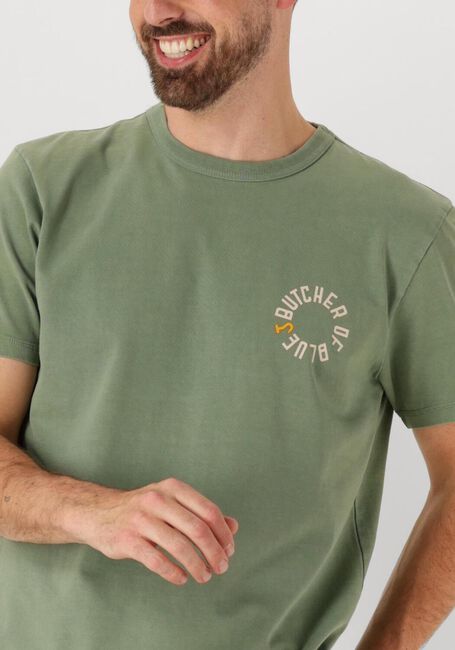 Groene BUTCHER OF BLUE T-shirt ARMY CIRCLE TEE - large