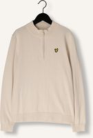 Creme LYLE & SCOTT Trui 1/4 ZIP JUMPER Creme LYLE & SCOTT Trui 1/4 ZIP JUMPER - medium