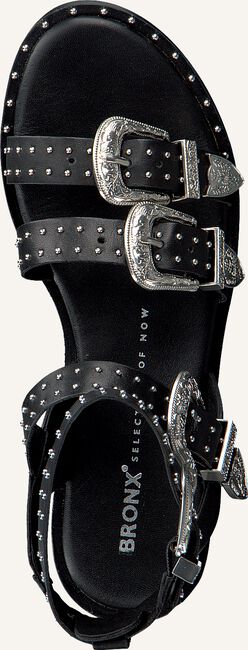 Zwarte BRONX Platte sandalen 84611 Zwarte BRONX Platte sandalen 84611 - large