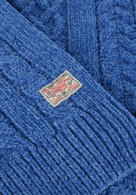 Blauwe SCOTCH & SODA Trui CHENILLE KNIT PULLOVER Blauwe SCOTCH & SODA Trui CHENILLE KNIT PULLOVER - large