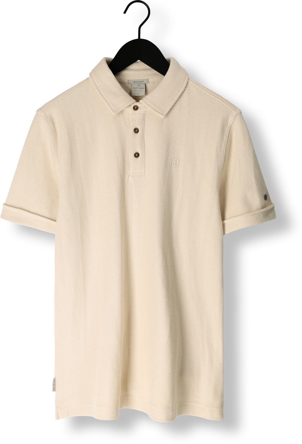 CAST IRON Heren Polo's & T-shirts Short Sleeve Polo Twill Beige