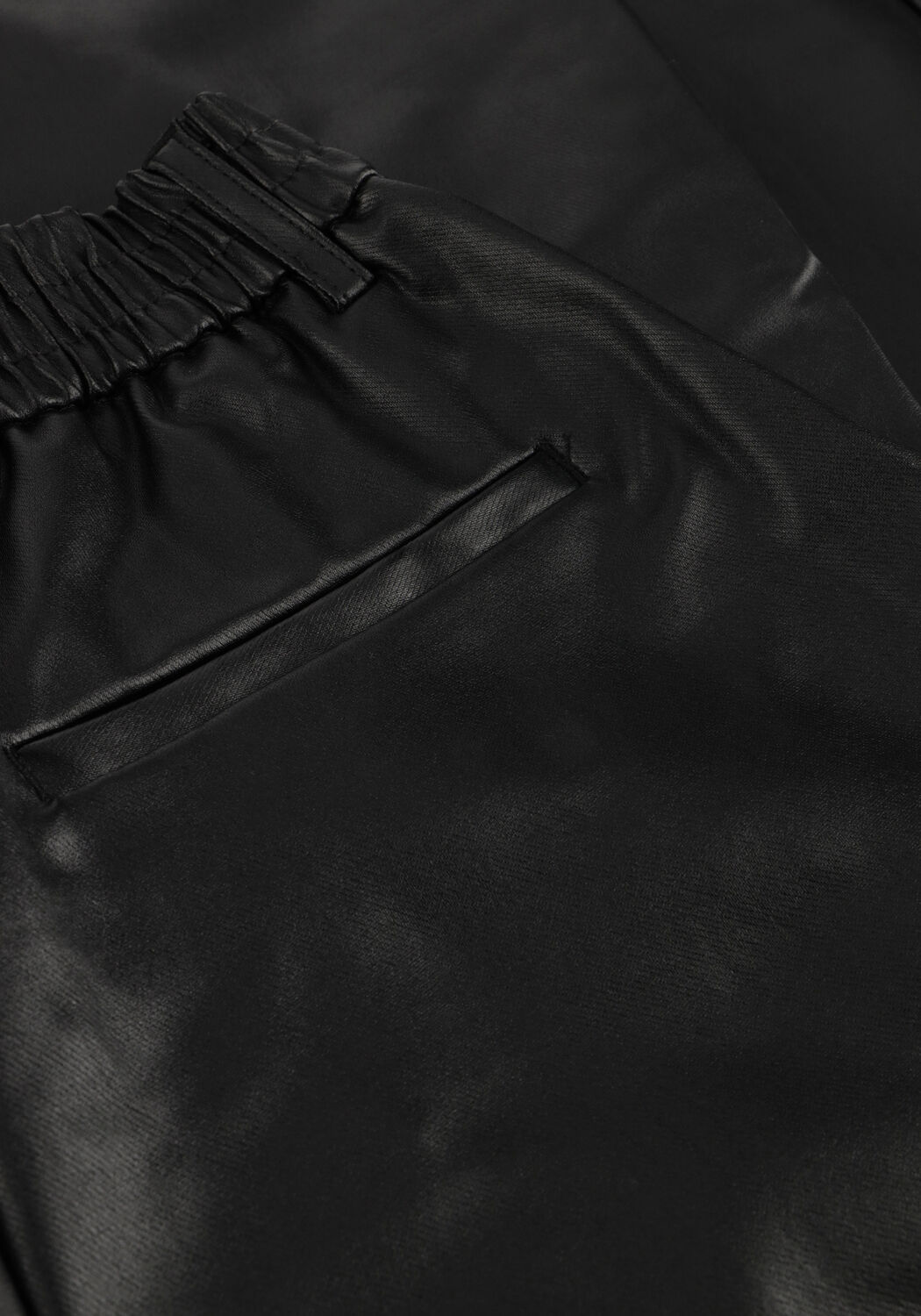 Zwarte OBJECT Wijde broek OBJMELBA LISA WIDE COATED PANT - large