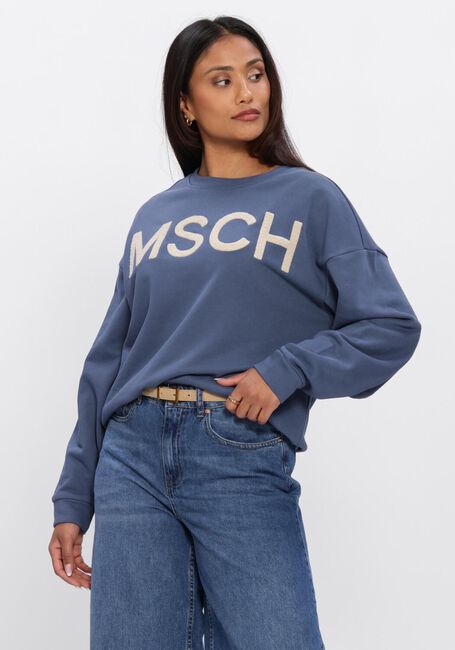 Blauwe MSCH COPENHAGEN Sweater MSCHMELA BRIENA MSCH SWEATSHIRT - large