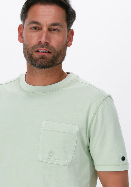 Groene CAST IRON T-shirt SHORT SLEEVE R-NECK RELAXED GARMENT DYED JERSEY - large
