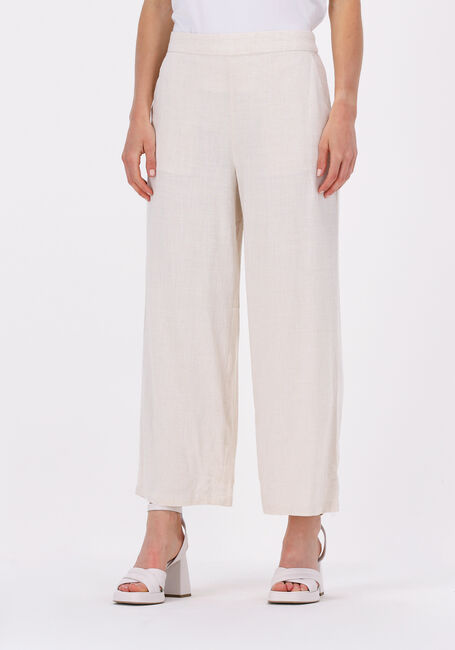 Beige MSCH COPENHAGEN Wijde broek MARIET ANKLE PANTS - large