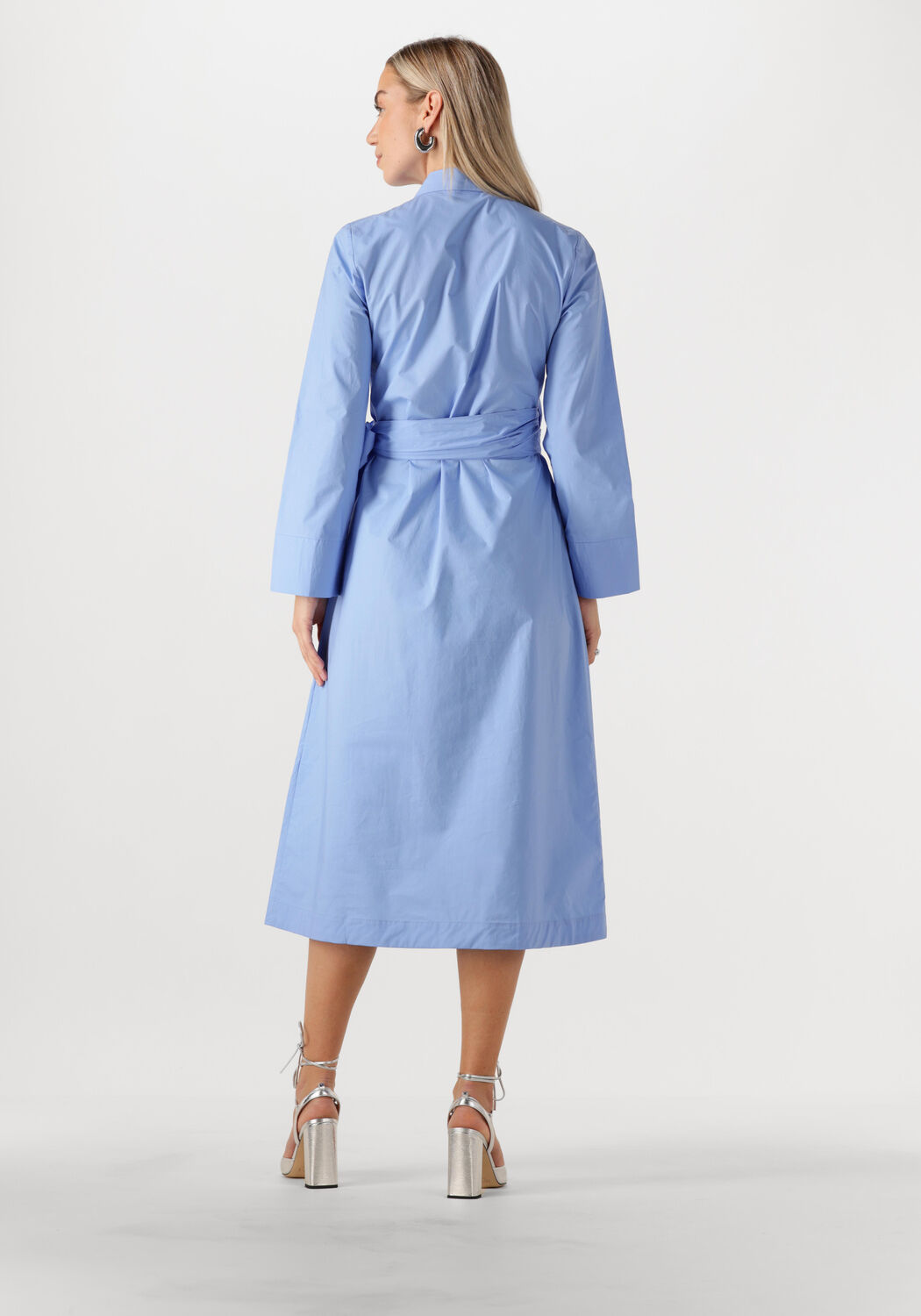 SELECTED FEMME Dames Jurken Slfaviana Ls Midi Wrap Dress Lichtblauw