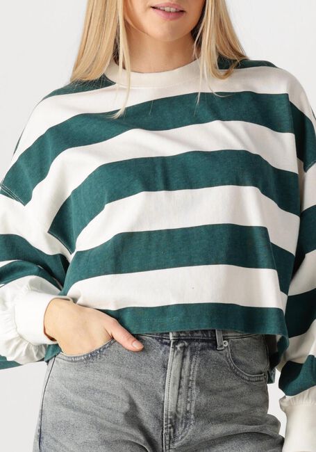 Groene CATWALK JUNKIE Truien/vesten OVERSIZED STRIPED LONG SLEEVE - large