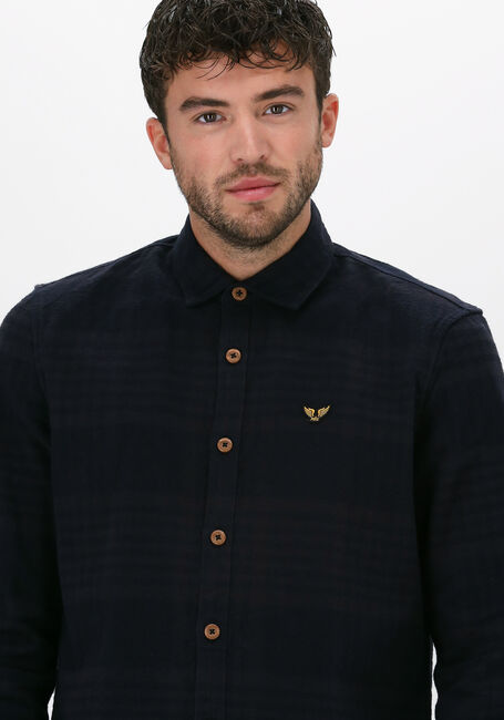 Blauwe PME LEGEND Overshirt LONG SLEEVE SHIRT HEAVY FLANEL - large