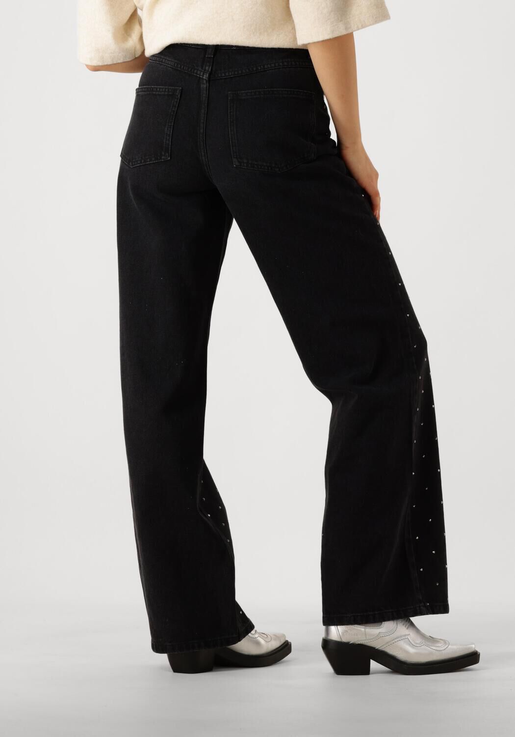 SECOND FEMALE Dames Jeans Jayden Denim Jeans Zwart