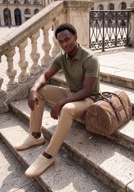 Khaki BOSS BLACK Polo PALOSH 30 - large