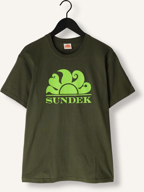 Donkergroene SUNDEK T-shirt M4S100 NEW SIMEON LOGO Donkergroene SUNDEK T-shirt M4S100 NEW SIMEON LOGO - large