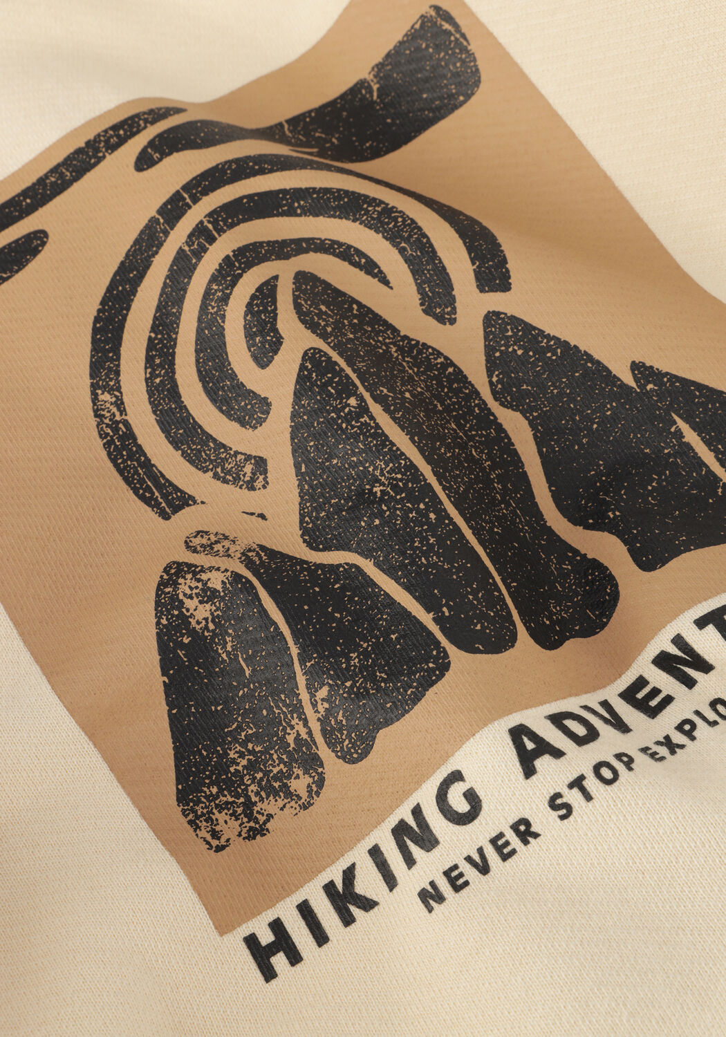 Zand DAILY7 Truien/vesten HOODIE BACKPRINT ADVENTURES - large