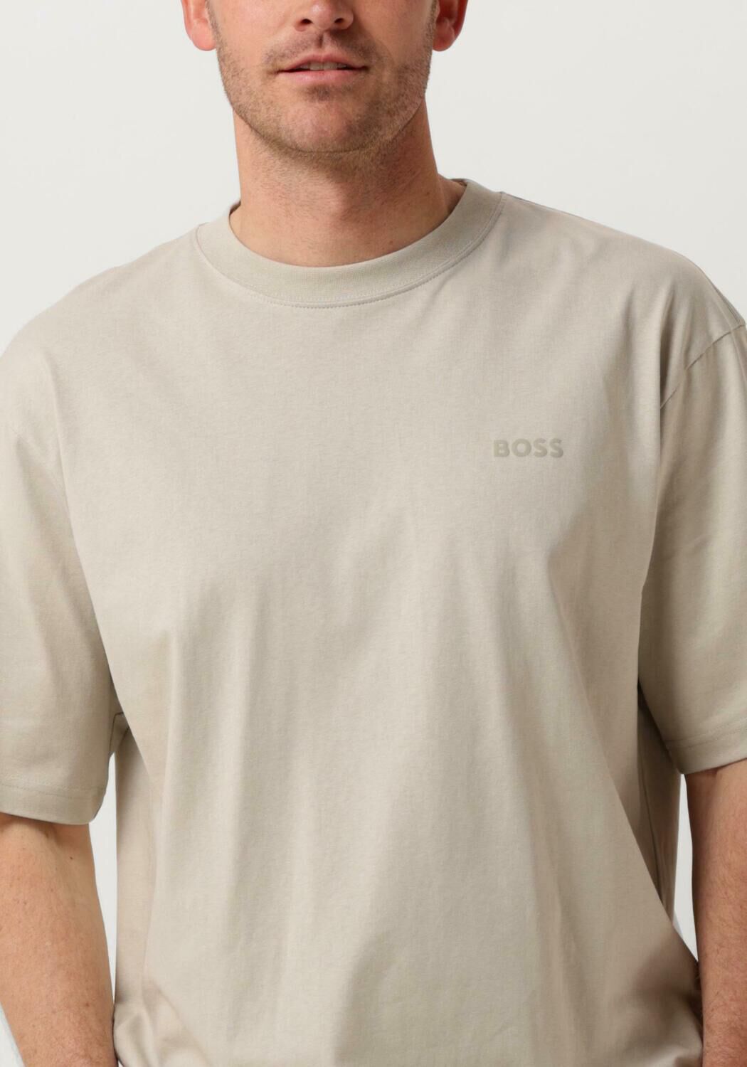 BOSS ORANGE Heren Polo's & T-shirts Terelaxboss Beige