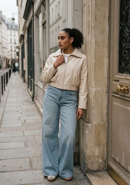 Beige SECOND FEMALE Jack WILLIE JACKET - large
