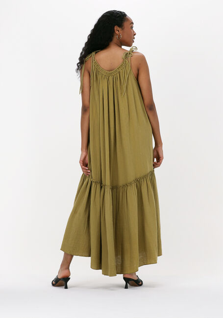 Olijf LEON & HARPER Maxi jurk RAIA TC202 PLAIN - large