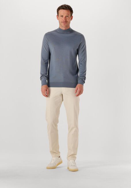 Lichtblauwe PROFUOMO Coltrui PULLOVER MOCK NECK MERINO - large